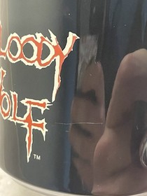 RARE Bloody Wolf TurboGrafx 16 Promotional Mug Vintage 1990