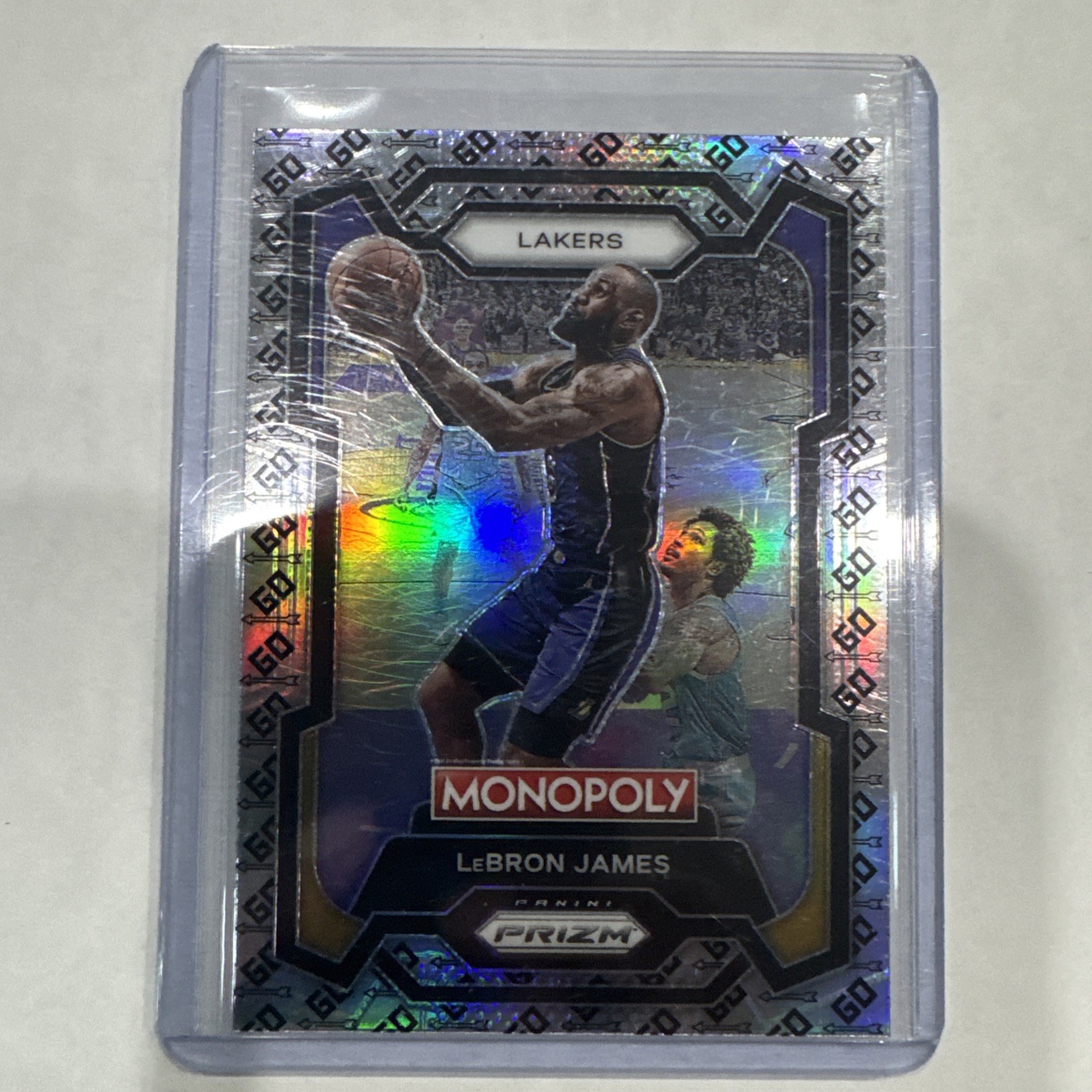 2023-24 Panini Prizm Monopoly Lebron James Go Space Prizm SSP No. 40 Lakers