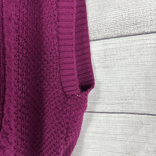 Suéter Chaleco Tejido con Cable Carriage Court De Colección Talla L Ciruela Púrpura Pullover EE. UU. - Imagen 3 de 7
