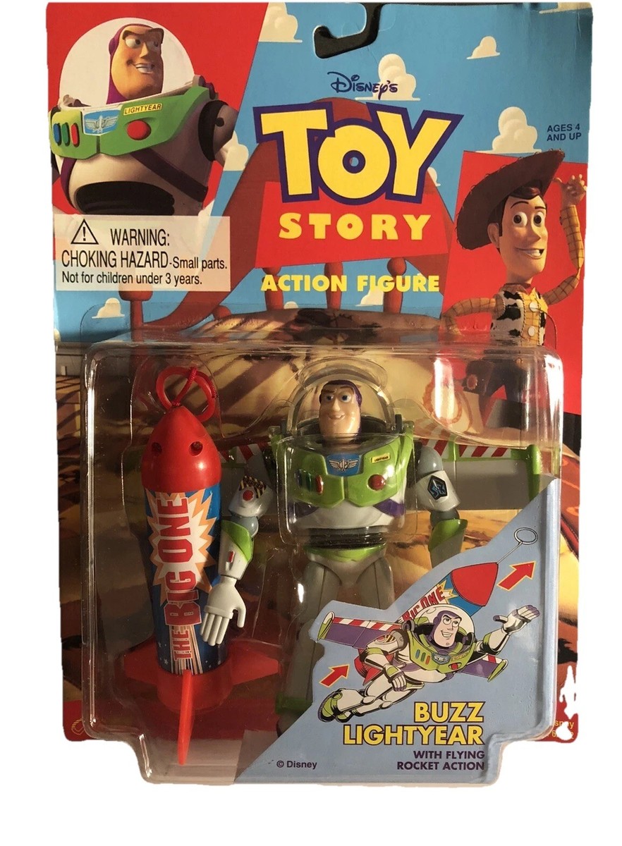 TOY STORY VTG BUZZ LIGHTYEAR W/ FLYING ROCKET ACTION. 1995
