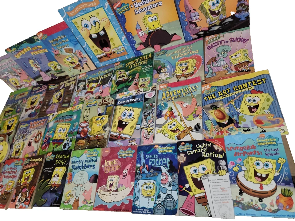 Lot of 10 Spongebob SquarePants Learn to Read TV NICKELODEON Books MIX UNSORTED - Image 2 of 3