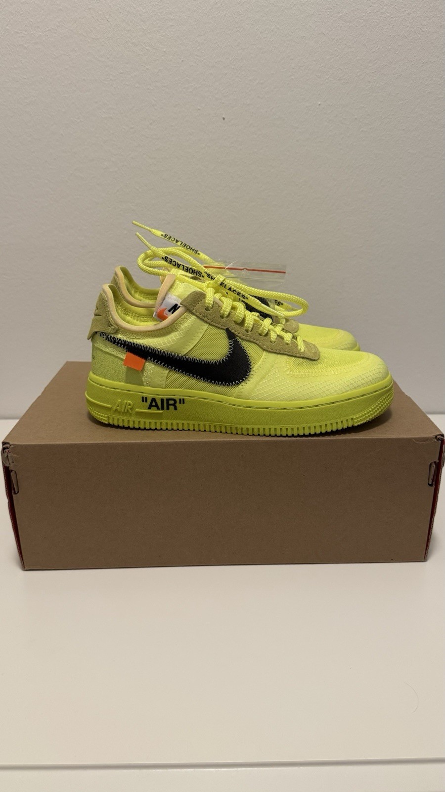 OFF WHITE X NIKE Nike x Off White Air Force 1 Volt US4 5 EU36 5 nuove