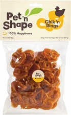 Pet 'n Shape Chik Rings Jerky Dog Treats - 8 Ounce 8 (Pack of 1) 