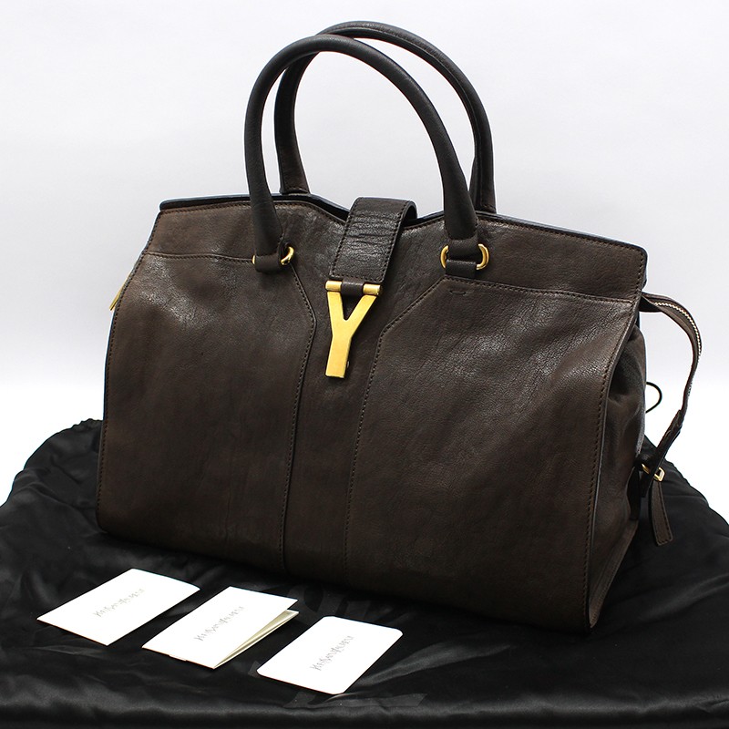 Borsa Saint Laurent Cabas media con logo oro 279079 138723313