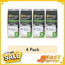  4 pack Purina Tidy Cats Breeze Multi-Cat Extra Strength Ion Cat Litter Box Pad