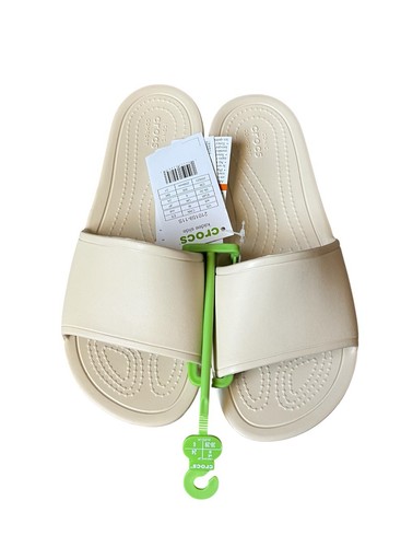 Crocs Women's Kadee Slide Sandals Off White Size 8 - Picture 3 of 6
