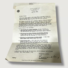 Oklahoma State Senator Raymond Gary 1954 Letter Indian Affairs and Envelope KBX