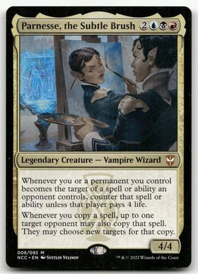 Parnesse, the Subtle Brush #8 (MP) Streets New Capenna NCC Magic MTG