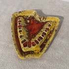 Vintage McCoy Pottery Mt Clemens Footed Cigarette Ashtray Red Brown #923 USA