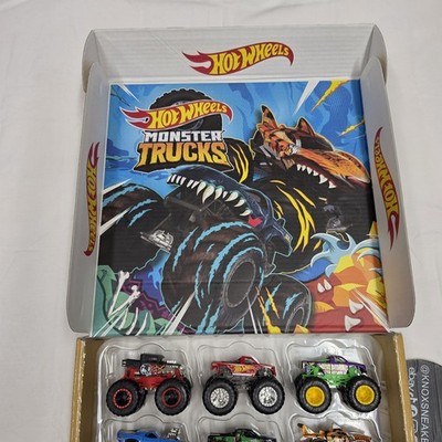Hot Wheels Monster Trucks Ultimate Chaos 12 Pack With Poster