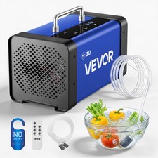VEVOR 30000mg/h Ozone Generator Machine Dual Hose for Car Pet Odor 2700 sq.ft