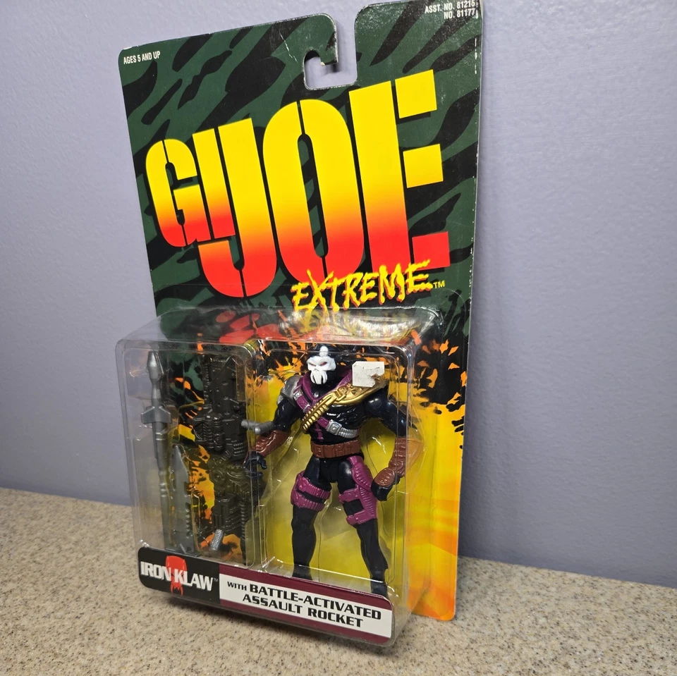 1995 GI JOE EXTREME IRON KLAW Batalla Activado Cohete de Asalto Hasbro Kenner Foto 2 de 4