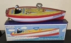 Vintage 1999 Schylling Tin Wind Up Zephyr Speed Boat MIB New In Box Speedboat