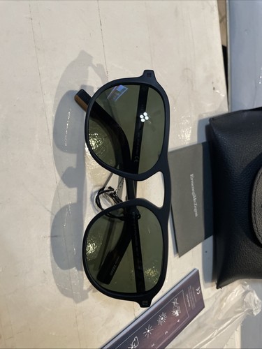 NEU Ermenegildo Zegna EZ 0115 01AR 55-17-145 SCHWARZ POLARISIERTE SONNENBRILLE - Bild 4 von 24