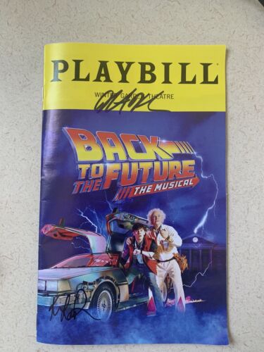Back to the Future Signed Autographed Playbill - Picture 2 of 3