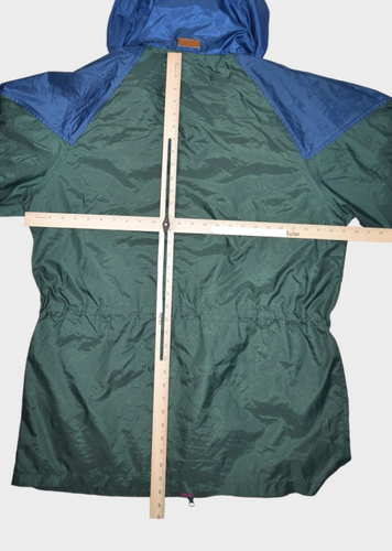 Vintage Gerry Jacket Mens L Windbreaker Parka Color Block Mid Length Hooded - Picture 8 of 8