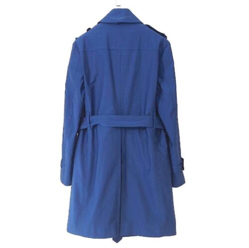 BURBERRY BLACK LABEL Men's trench coat Blue Asian fit M US size M JAPAN - Picture 4 of 10