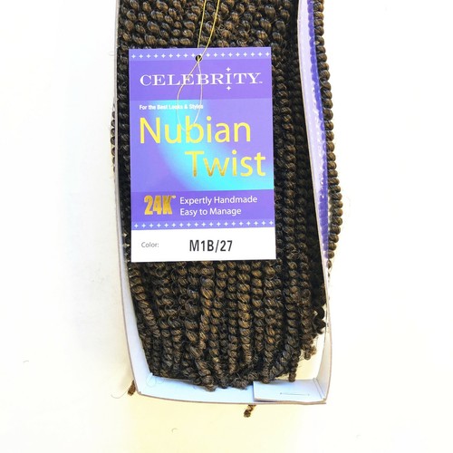 24K Nubian Twist 15'' Handmade Braiding Hair 4 oz. Approx. 35 Locks - Picture 17 of 49