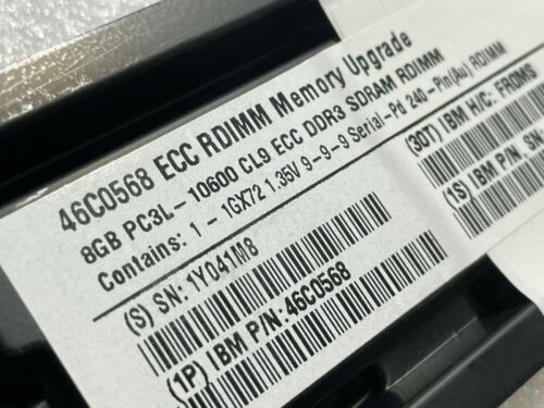 46C0568 8GB DDR3 1333MHz VLP Memory IBM BLADECENTER HS22 7809/ 7870 / 1936 - Picture 5 of 5