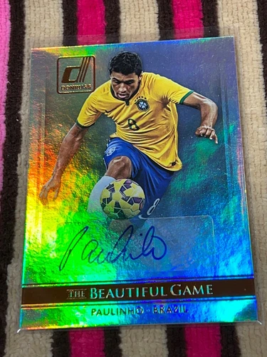 2015 DONRUSS SOCCER AUTOGRAPH #BG-P PAULINHO BRAZIL "THE BEAUTIFUL GAME" !