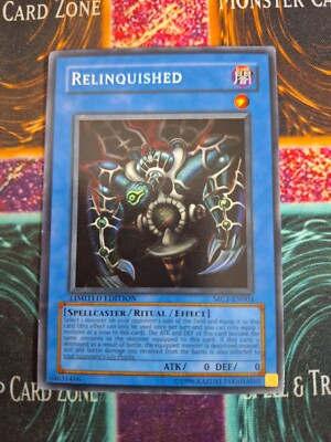 Yu-Gi-Oh! Relinquished MC1-EN003 Limited Secret Rare Moderately Played