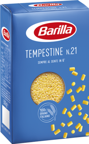 4X Paste Barilla Tempestine N.21 Paste Durum Wheat Hard Italian 4x500g