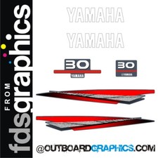 Yamaha 30hp 2 stroke outboard engine decals/sticker kit