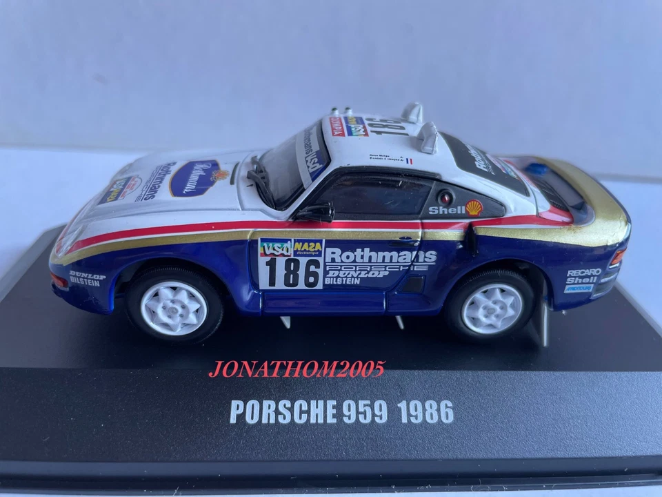 OCCASION DeAGOSTINI PORSCHE 959 ROTHMANS N° 186 DAKAR 1986 METGE - LEMOYNE 1/43 - Photo 2/4