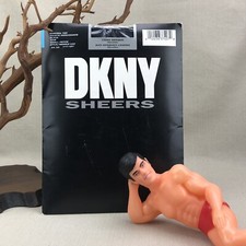 DKNY Sheers Vintage Small Control Top Black Pantyhose Light Opaque Microfiber