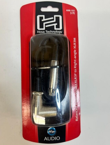 SEALED 2 Hosa Tech XRR-103 Interconnect BAL. Cable XLR3F TO XLR3M 3FT (LOT OF 5)