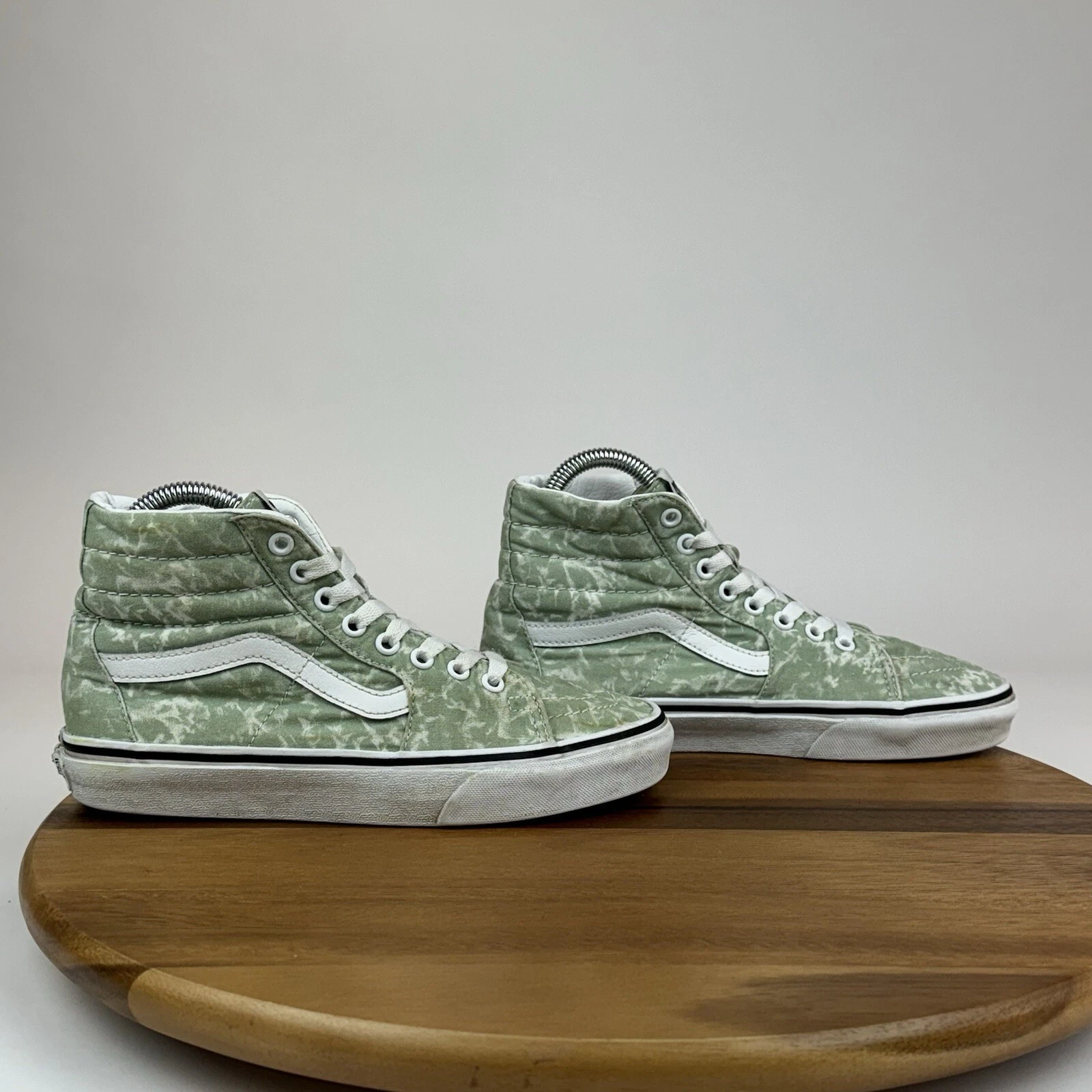 Scarpe da skateboard donna Vans Sk8 Hi Washes Celadon verde taglia 7 5 M