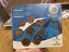 Griechenland Euro Set Serie 8 M&uuml;nzen 2011 Athen FDC Q6