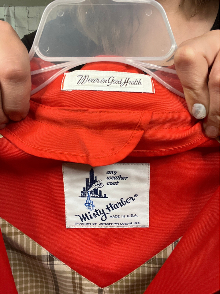 Vintage Red Misty Harbor Any Weather Coat eBay