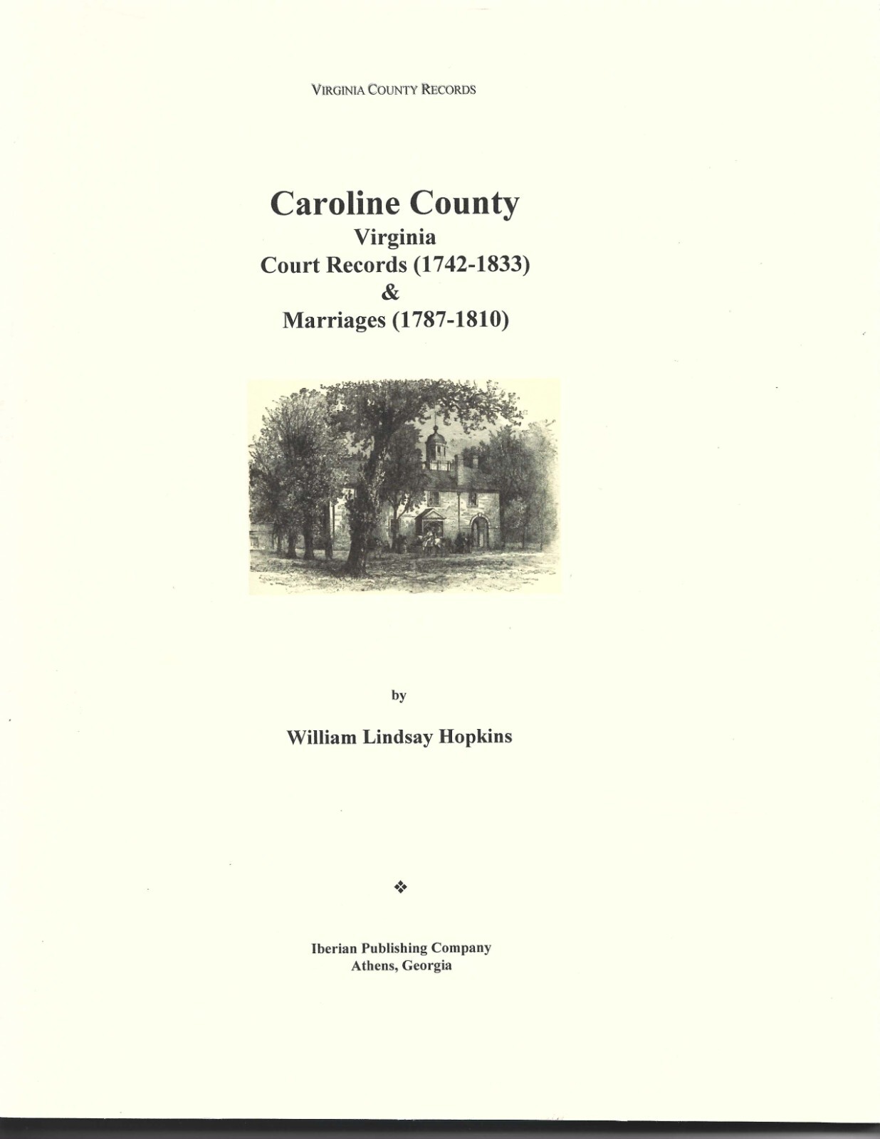 Caroline County Virginia Court Records (17421833) paperback eBay
