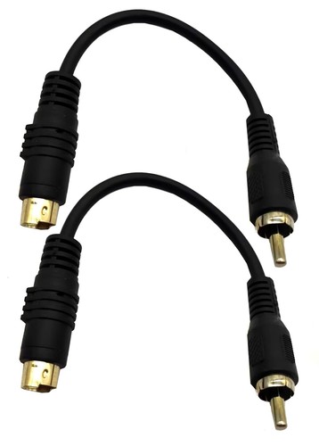 Adaptador convertidor de transferencia de 4 pines S-Video macho a RCA macho para TV DVD - Imagen 10 de 12