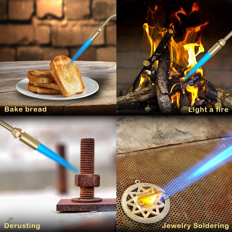 Soplete De Soldadura Quemador De Gas para Cocina Barbacoa Boligrafo Metal Nuevo - Image 2 of 3