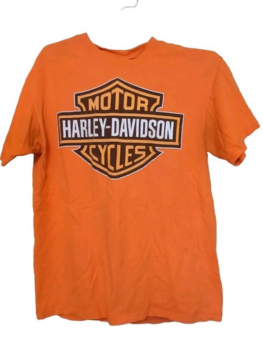 Harley-Davidson Myrtle Beach South Carolina Orange VTG Hanes Beefy T-Shirt