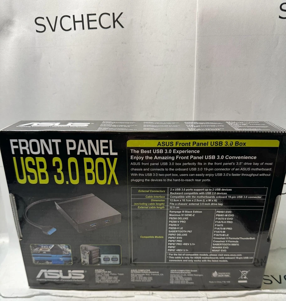 ASUS Front Panel USB 3.0 Port Box Expansion for 3.5 Inch Slot Chassis Enclosure - Image 2 of 4