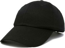 DALIX Womens Cap Adjustable Hat 100 Cotton Black White Gold One Size,