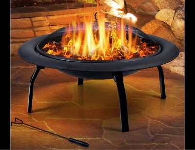 Portable Outdoor Fire Pit Bbq Garden Patio Heater Fireplace Bbq
