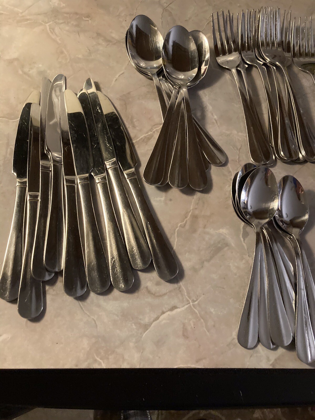Towle Stainless Steel Flatware Service For 8 Plus Extras 46 PCs Trent