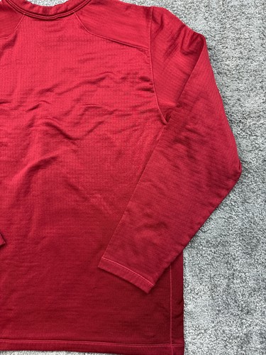 Nike Oklahoma Sooners Pullover Large Red OU Logo Check Long Sleeve Sweater Mens - 第 9/15 張圖片