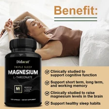 TRIPLE SLEEP MAGNESIUM L THREONATE Capsules Mood Mental Stain Nerve Sleep