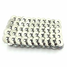 100 Sets Silver Tone Magnetic Purse Snap Clasps Button/Great for Closure Purse H