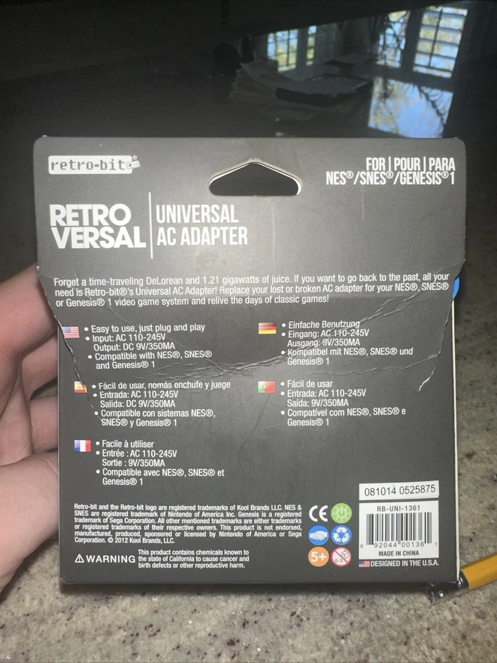 Retro Versal Universal 3 in 1 AC Adapter for Nintendo NES SNES Sega Genesis - Image 3 of 4