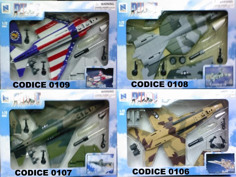 NEW RAY 1:72 - SKY PILOT KIT AEREO - 22 MODELLI DIVERSI - Immagine 3 di 4