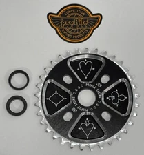 PROFILE IMPERIAL CHAIN WHEEL SPROCKET BMX 33T BLACK JACK  19,22,24MM
