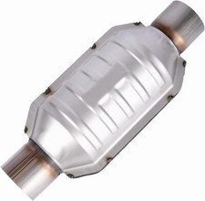 2.5" Universal Catalytic Converter, 2.5 Inch Inlet/Outle Cat Converter with O2