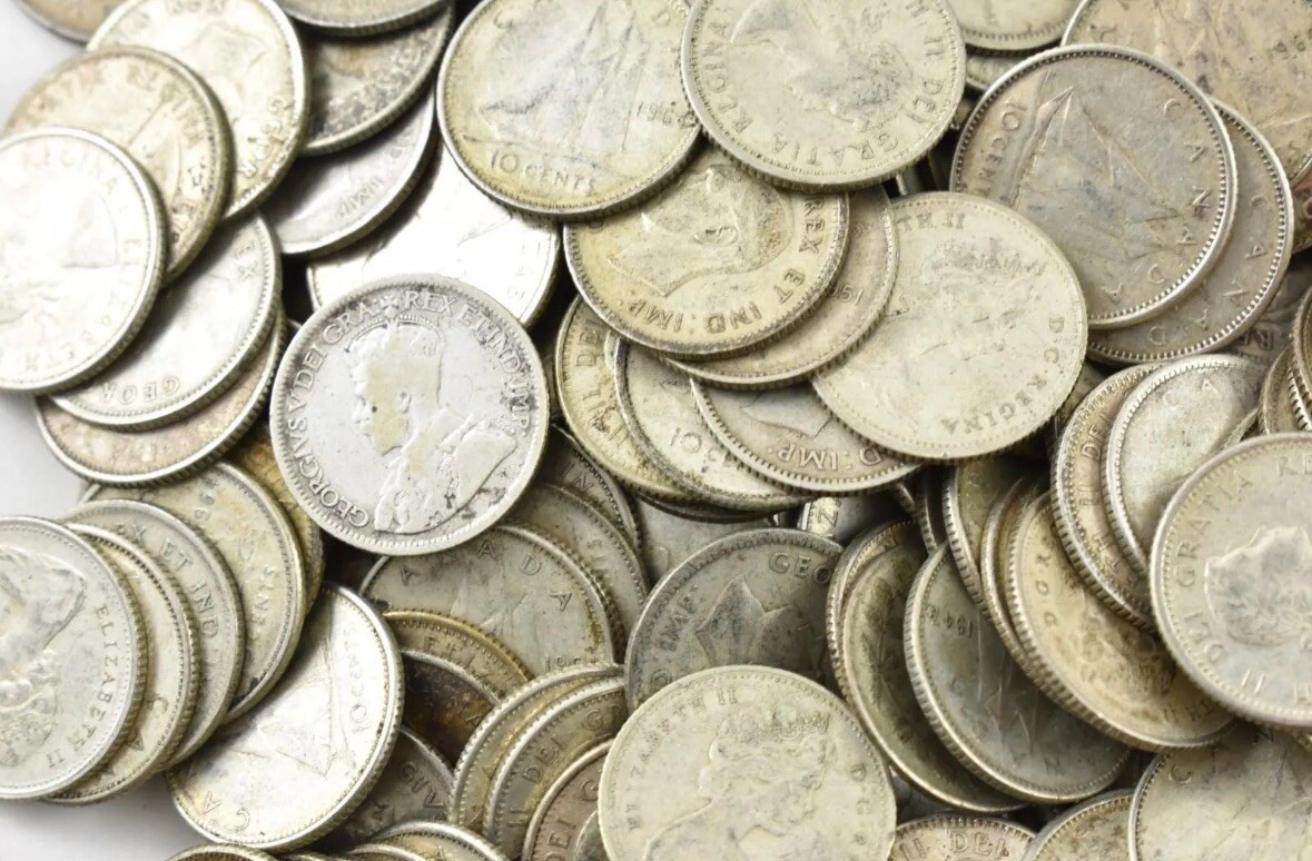 80% Silver Canadian Dimes Lot 50 Cents Face Value (5 Dimes) | eBay