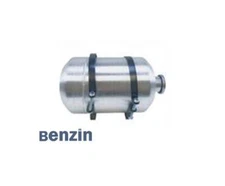 2 1/2 Gallon 8x12 Vertical Fuel Tank 1/4'' NPT Spun Aluminum Round Gas Tank Cell